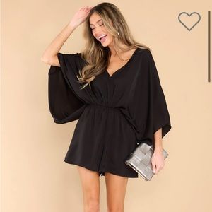 Red dress everlasting romper